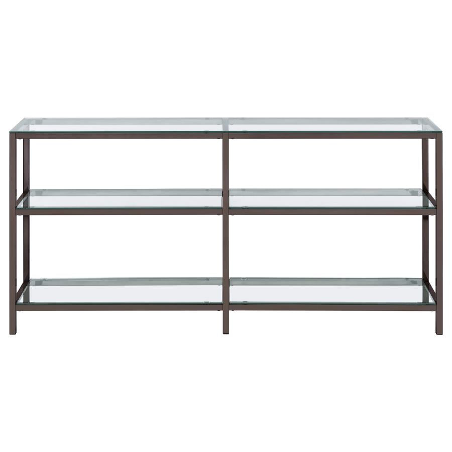 Kate Black Console Bookcase - MyWaynesHome #