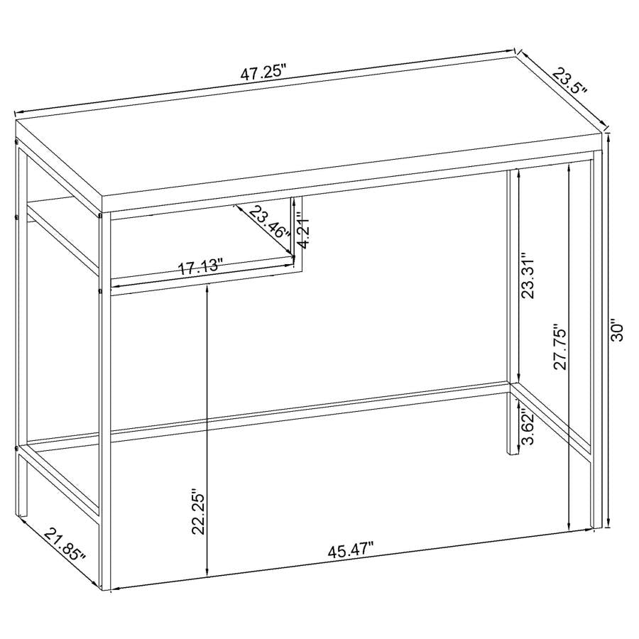 Kravitz Grey Writing Desk - MyWaynesHome #