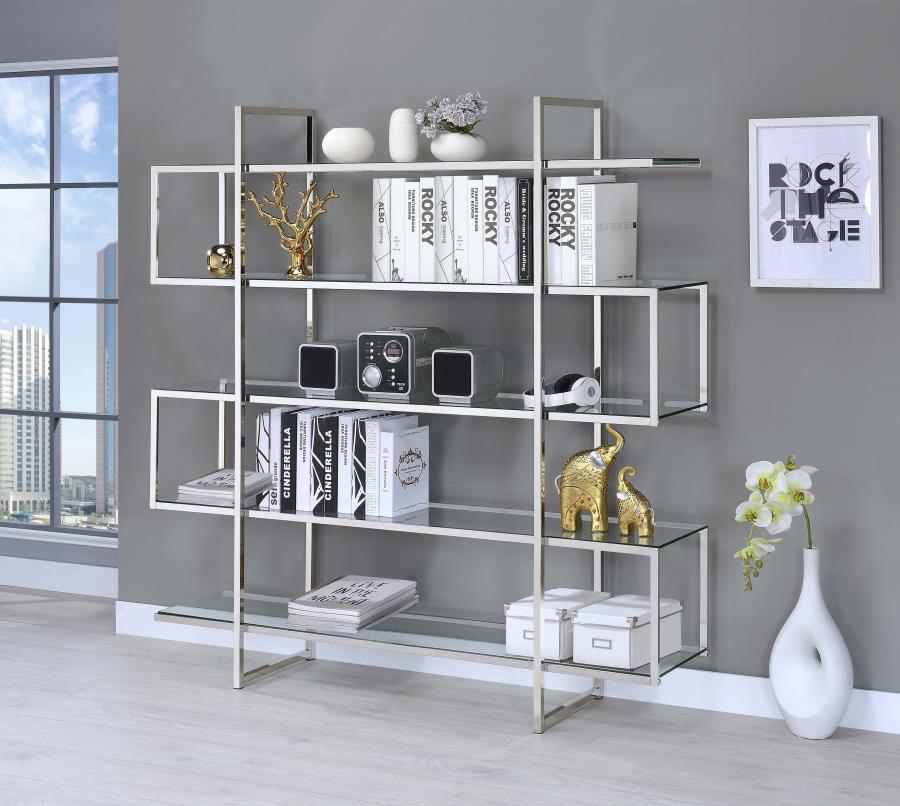 Elmer Silver Bookcase - MyWaynesHome #