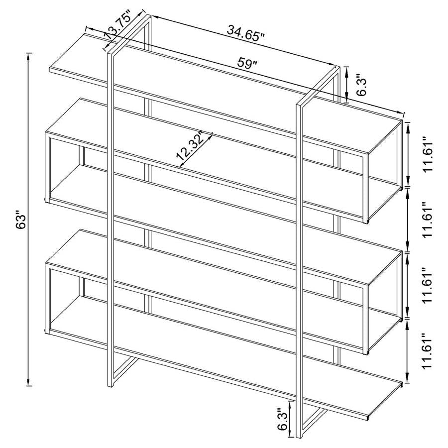 Elmer Silver Bookcase - MyWaynesHome #