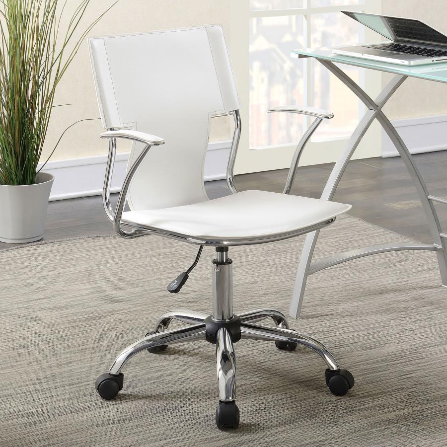 Himari White Office Chair - MyWaynesHome #