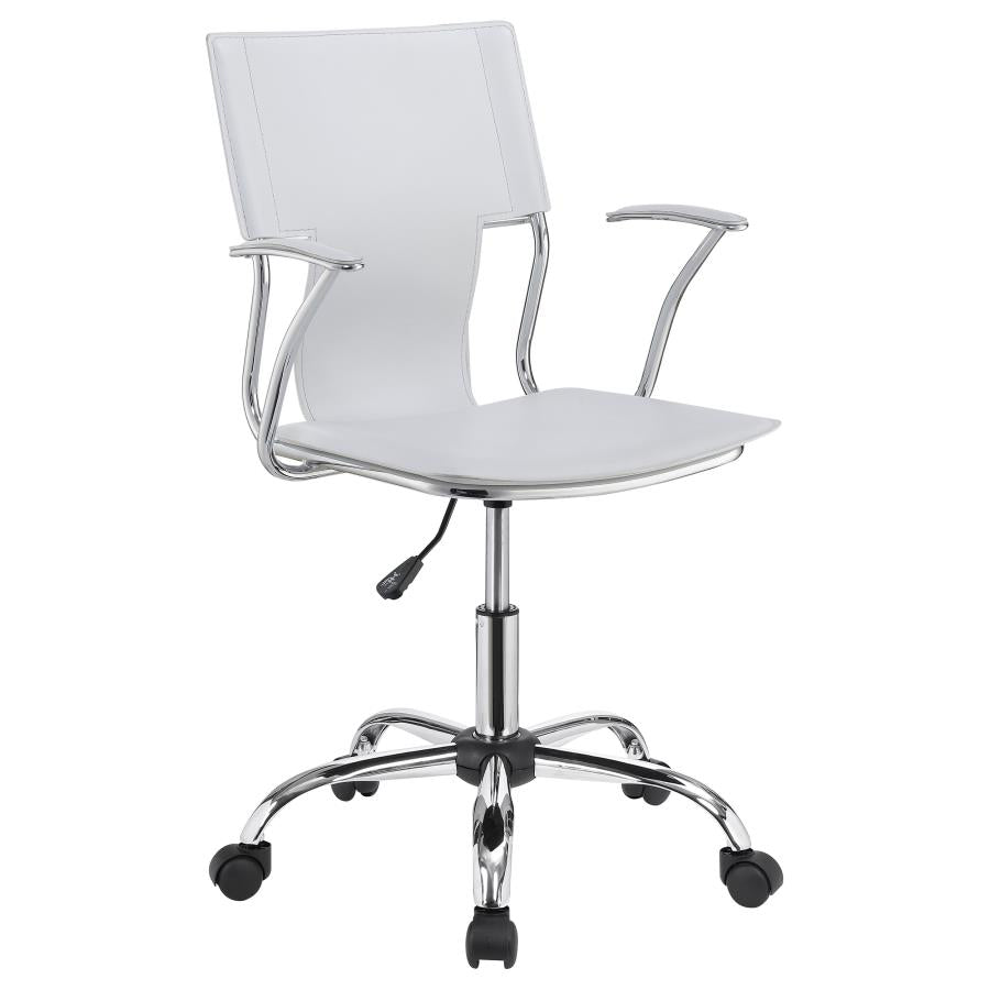 Himari White Office Chair - MyWaynesHome #