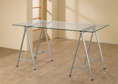 Patton Silver Writing Desk - MyWaynesHome #