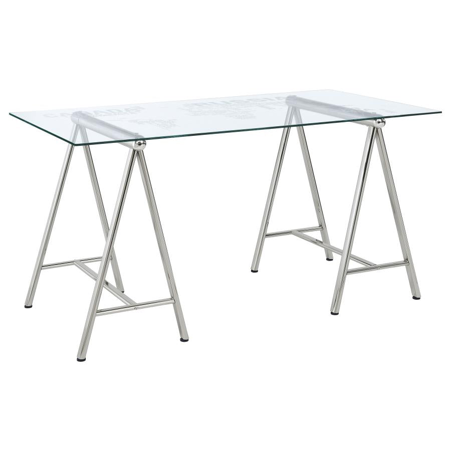 Patton Silver Writing Desk - MyWaynesHome #