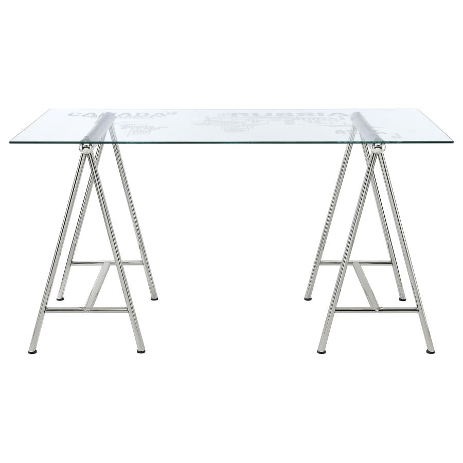 Patton Silver Writing Desk - MyWaynesHome #