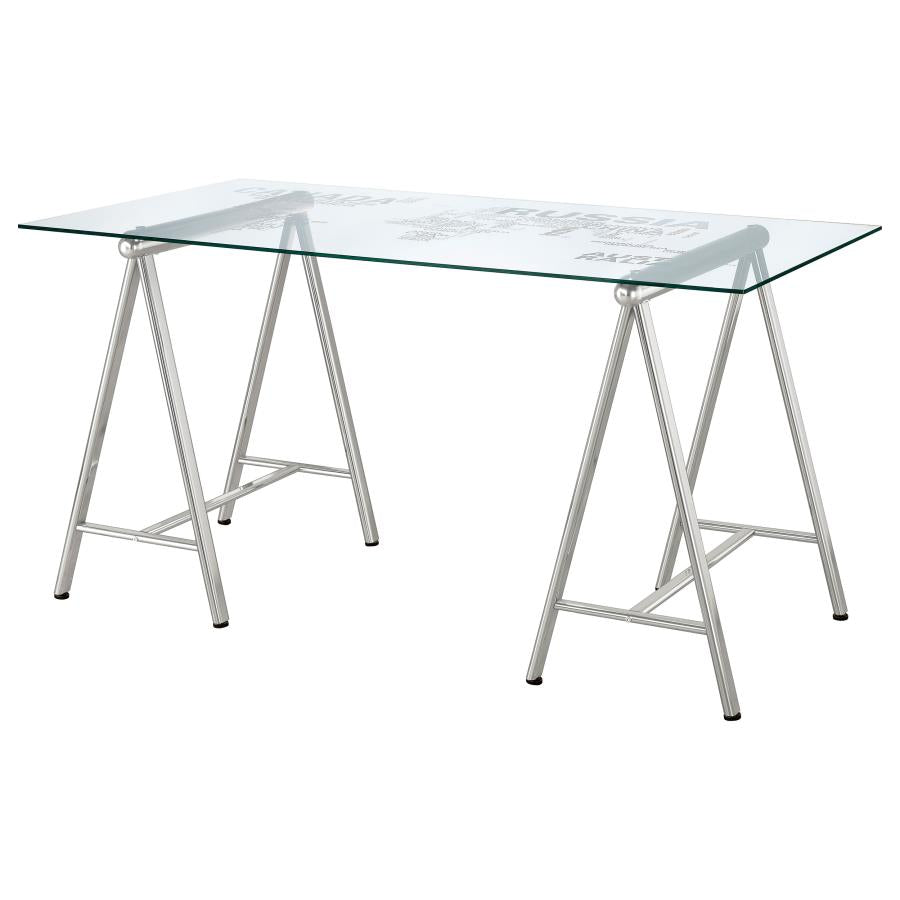 Patton Silver Writing Desk - MyWaynesHome #