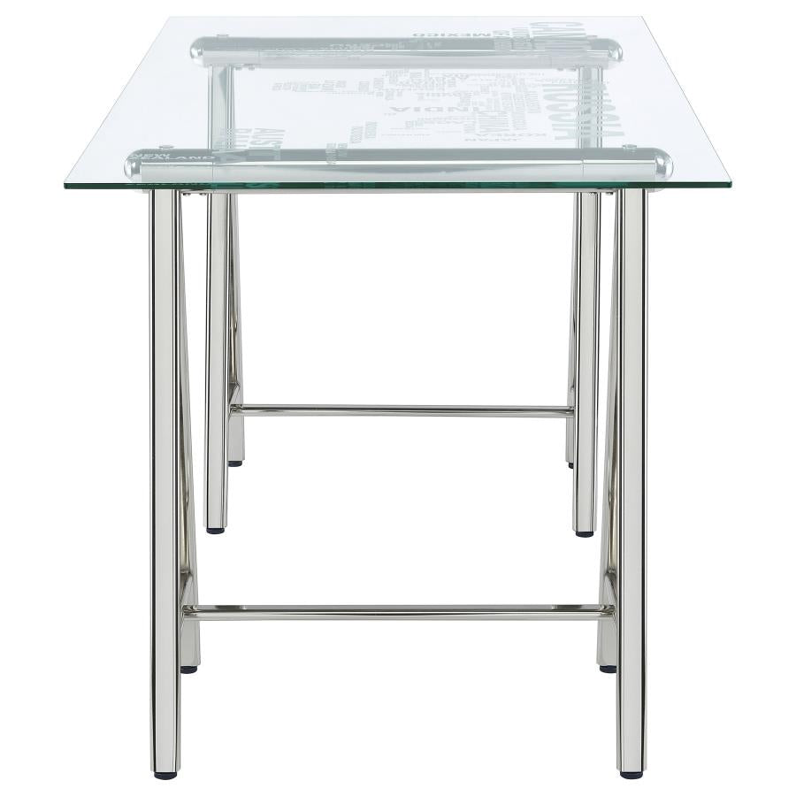 Patton Silver Writing Desk - MyWaynesHome #