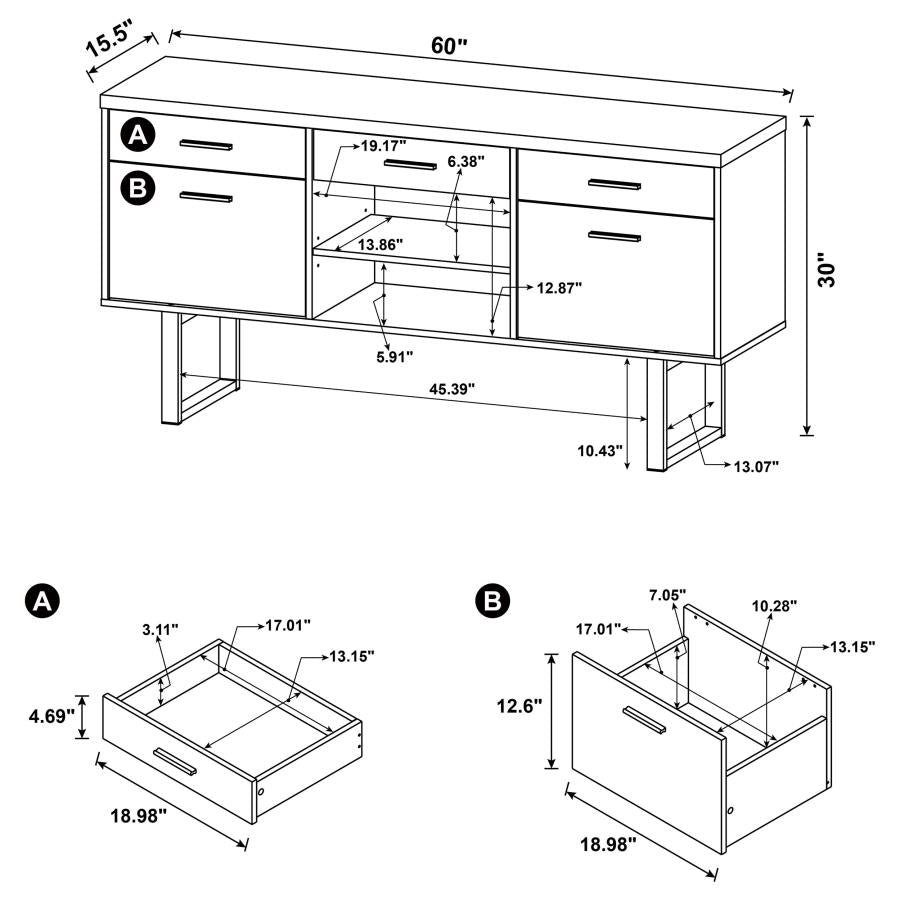 Lawtey Brown Credenza - MyWaynesHome #