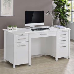 Dylan White Lift Top Computer Desk - MyWaynesHome #