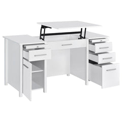 Dylan White Lift Top Computer Desk - MyWaynesHome #