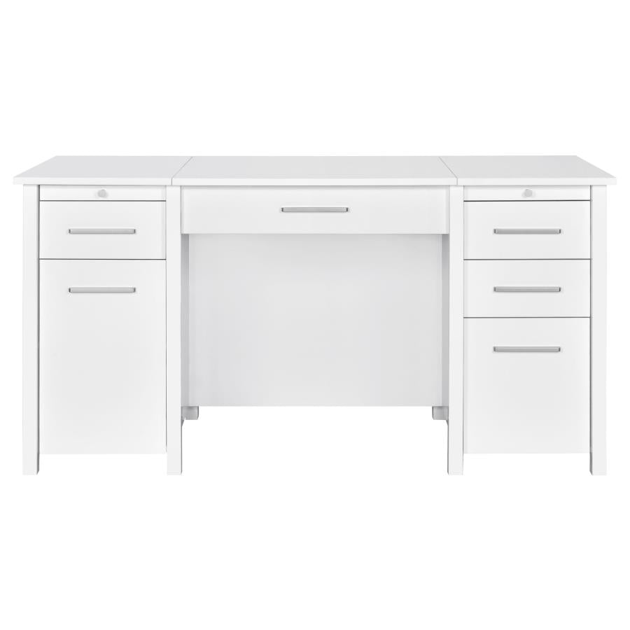 Dylan White Lift Top Computer Desk - MyWaynesHome #