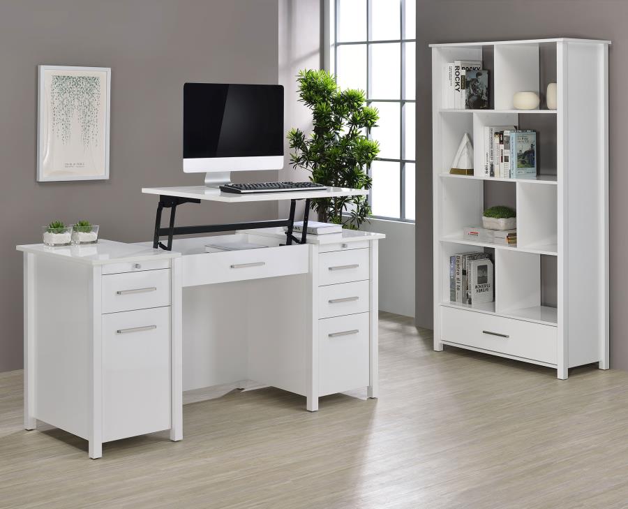 Dylan White Bookcase - MyWaynesHome #