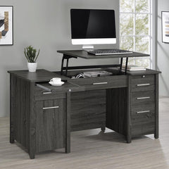 Dylan Grey Lift Top Computer Desk - MyWaynesHome #