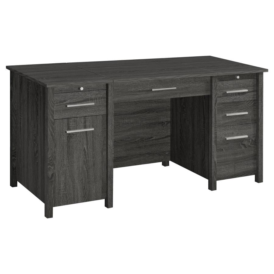 Dylan Grey Lift Top Computer Desk - MyWaynesHome #