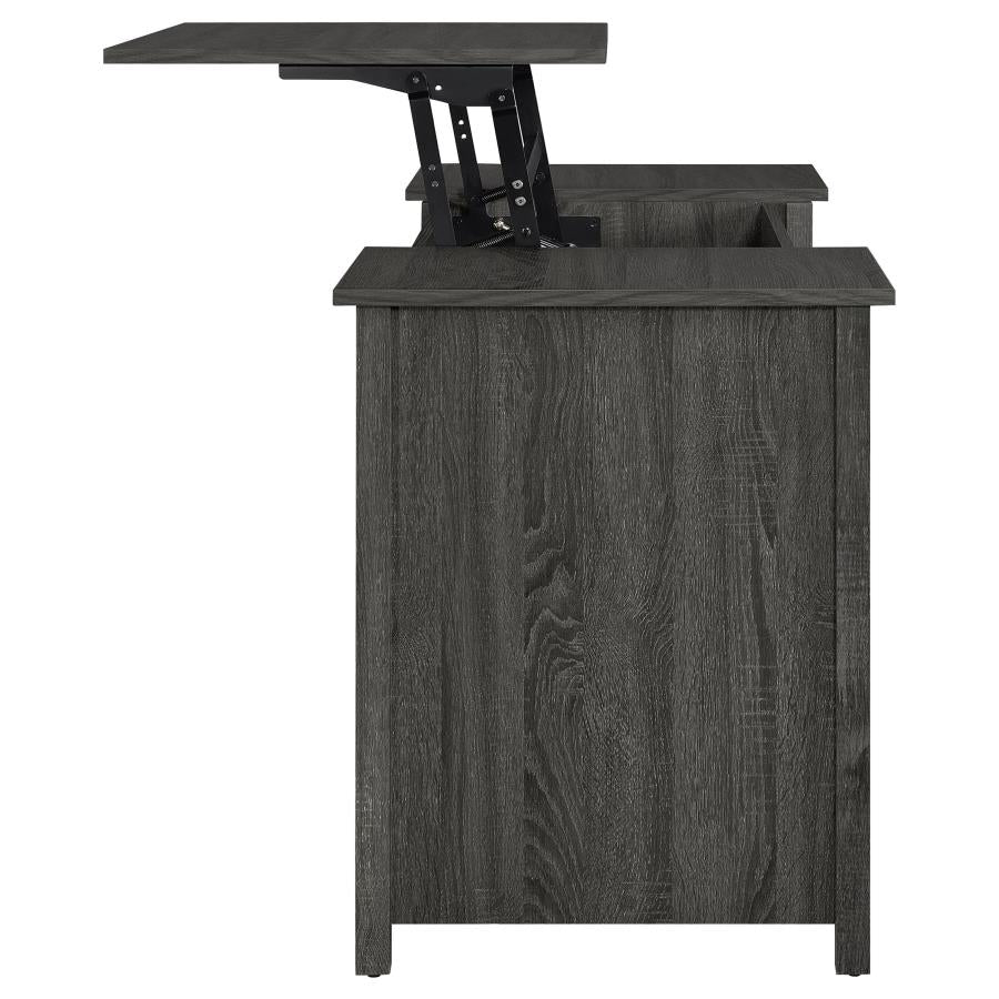 Dylan Grey Lift Top Computer Desk - MyWaynesHome #