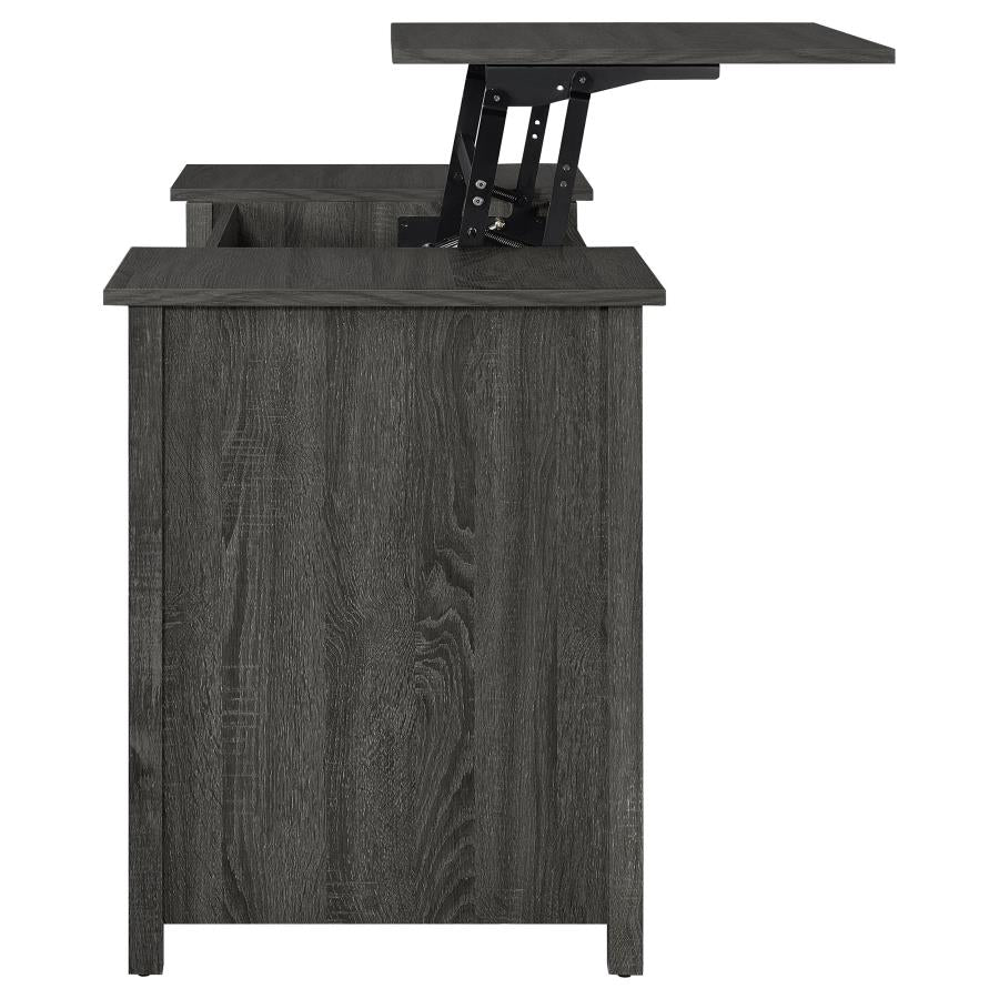 Dylan Grey Lift Top Computer Desk - MyWaynesHome #