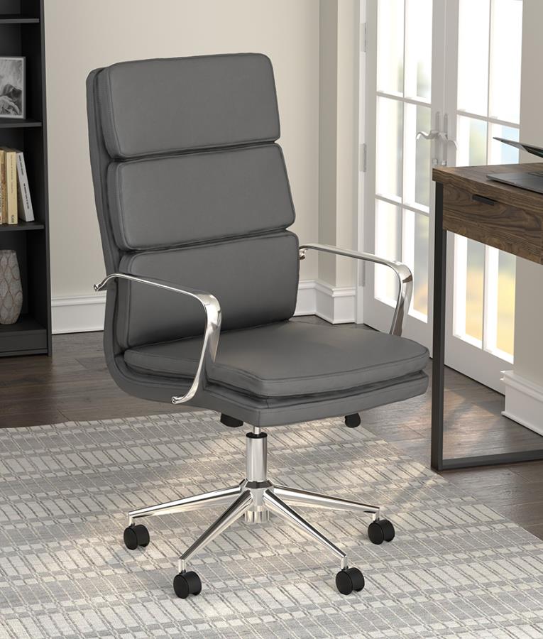 Ximena Grey Office Chair - MyWaynesHome #