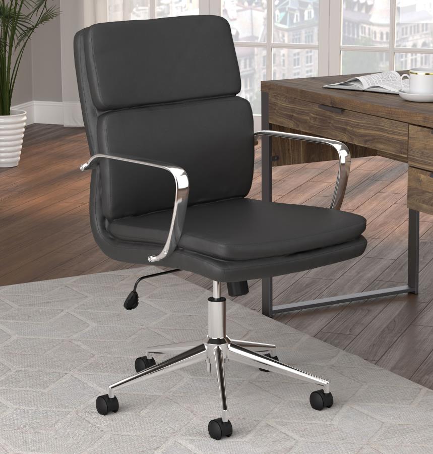 Ximena Black Office Chair - MyWaynesHome #