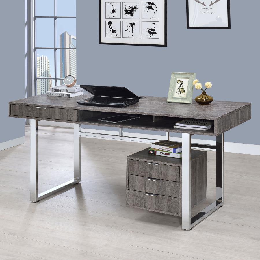 Whitman Grey Computer Desk - MyWaynesHome #