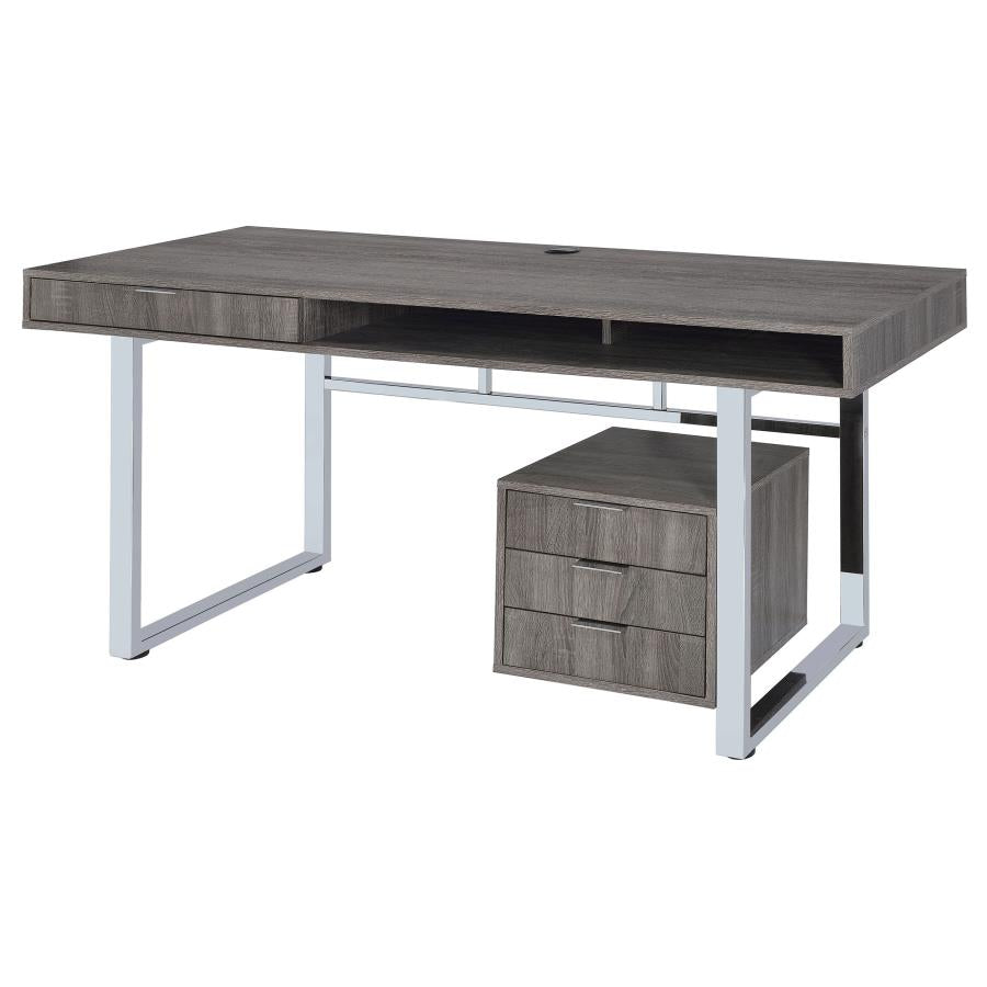 Whitman Grey Computer Desk - MyWaynesHome #