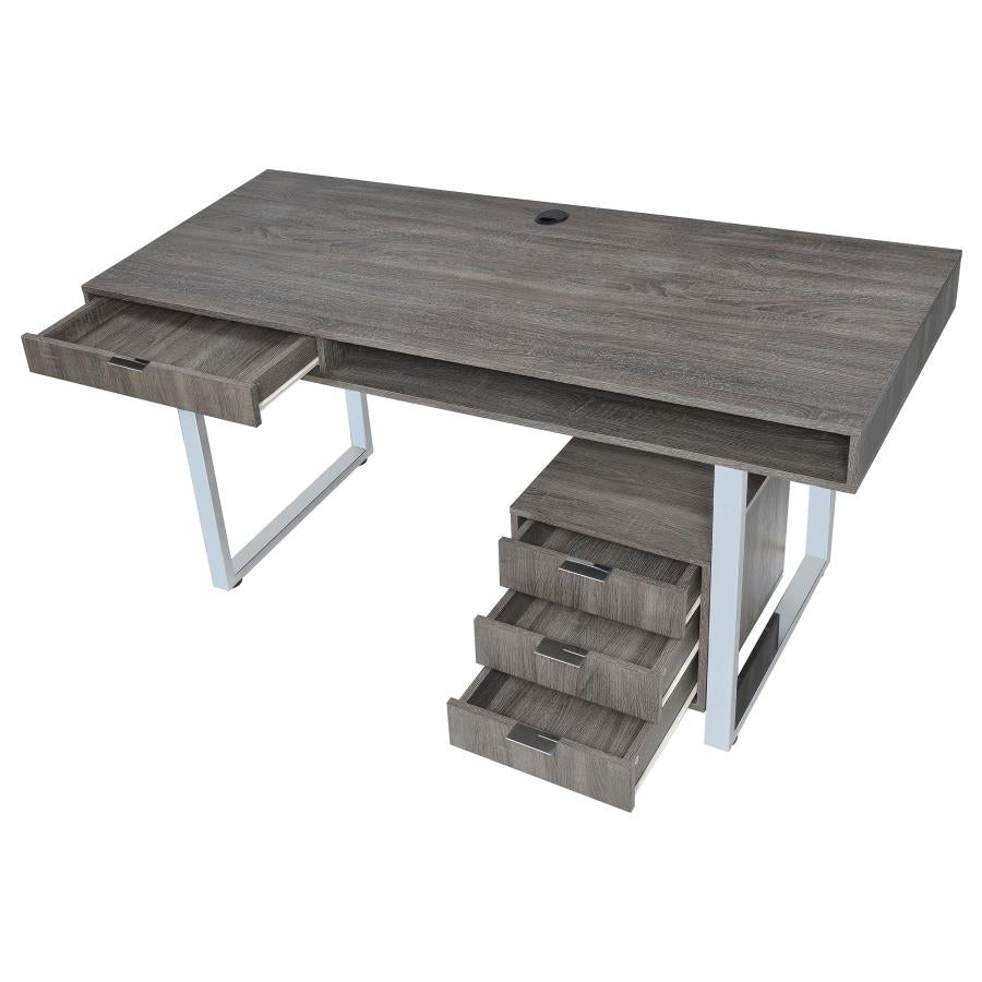 Whitman Grey Computer Desk - MyWaynesHome #