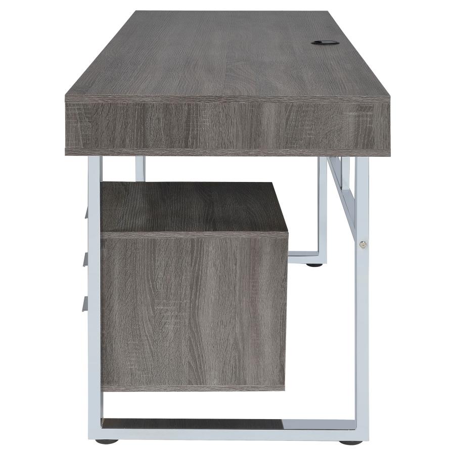 Whitman Grey Computer Desk - MyWaynesHome #