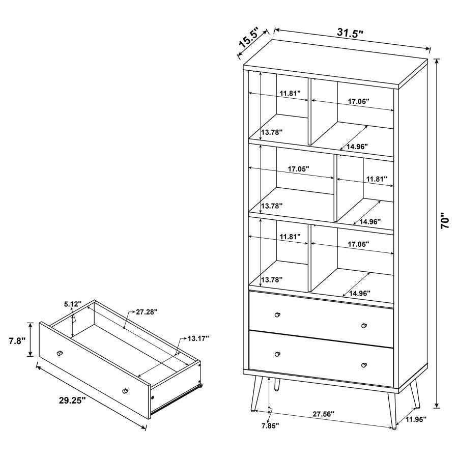 Maeve Brown Bookcase - MyWaynesHome #