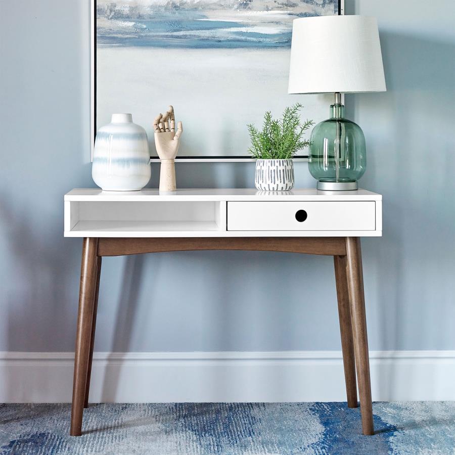 Bradenton White Writing Desk - MyWaynesHome #