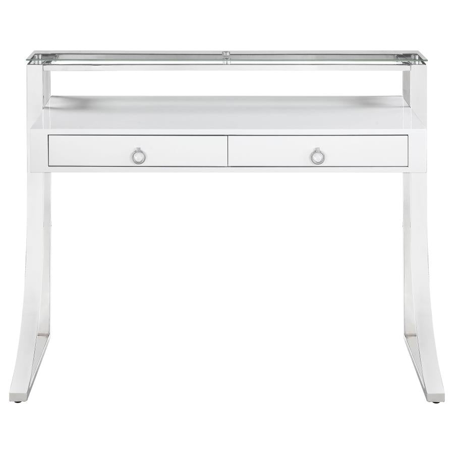 Gemma White Writing Desk - MyWaynesHome #