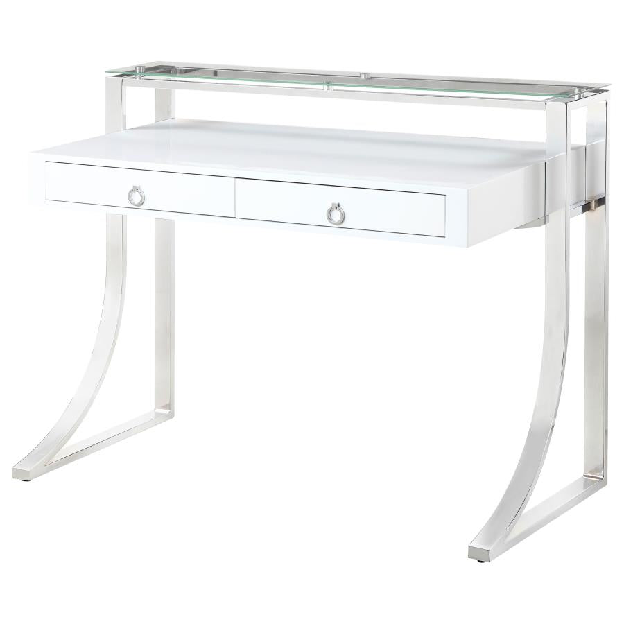 Gemma White Writing Desk - MyWaynesHome #