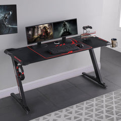 Brocton Black Gaming Desk - MyWaynesHome #