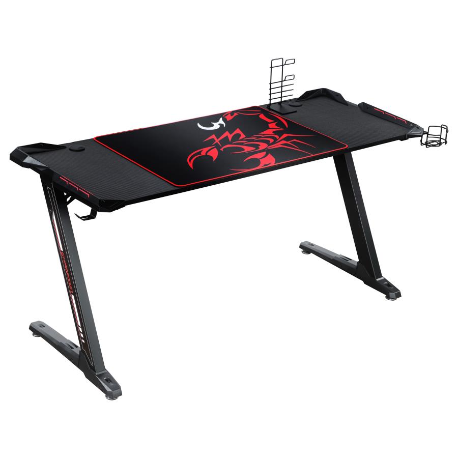 Brocton Black Gaming Desk - MyWaynesHome #