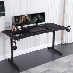 Tarnov Black Gaming Desk - MyWaynesHome #