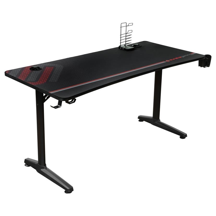 Tarnov Black Gaming Desk - MyWaynesHome #