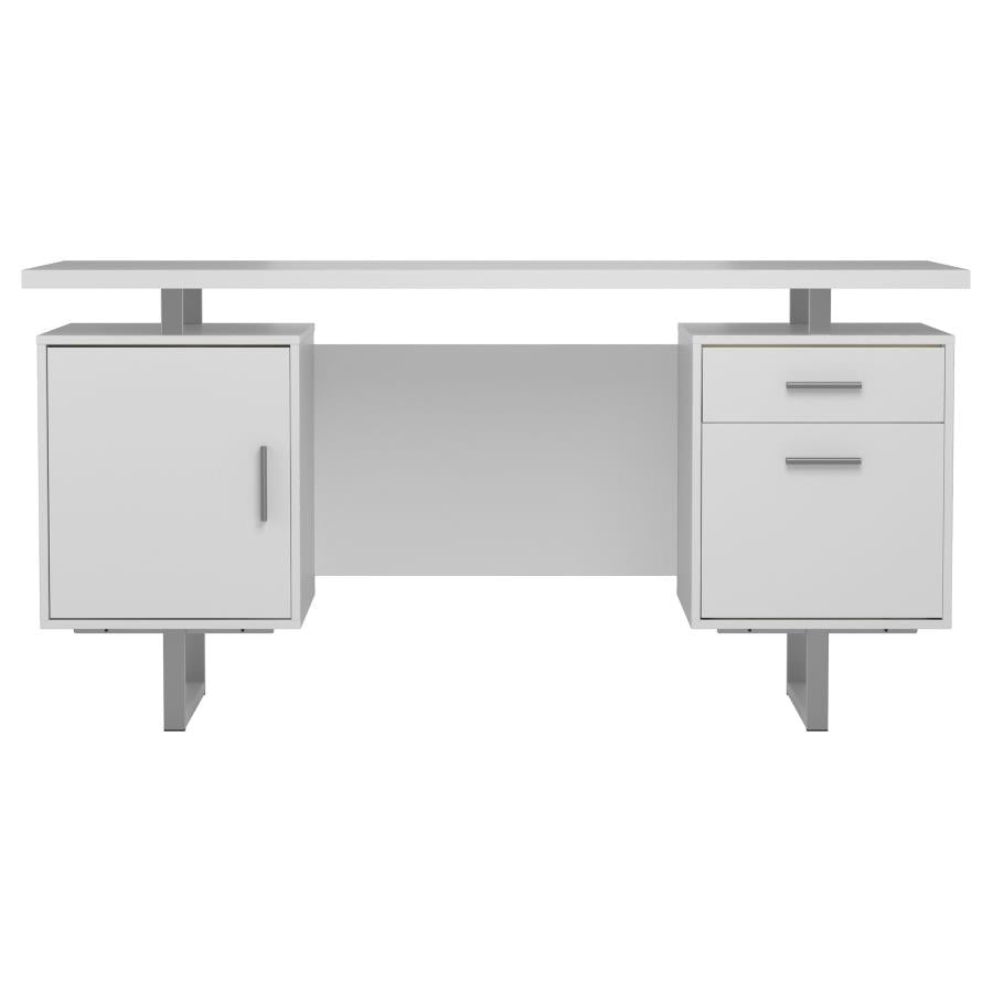 Lawtey White Computer Desk - MyWaynesHome #