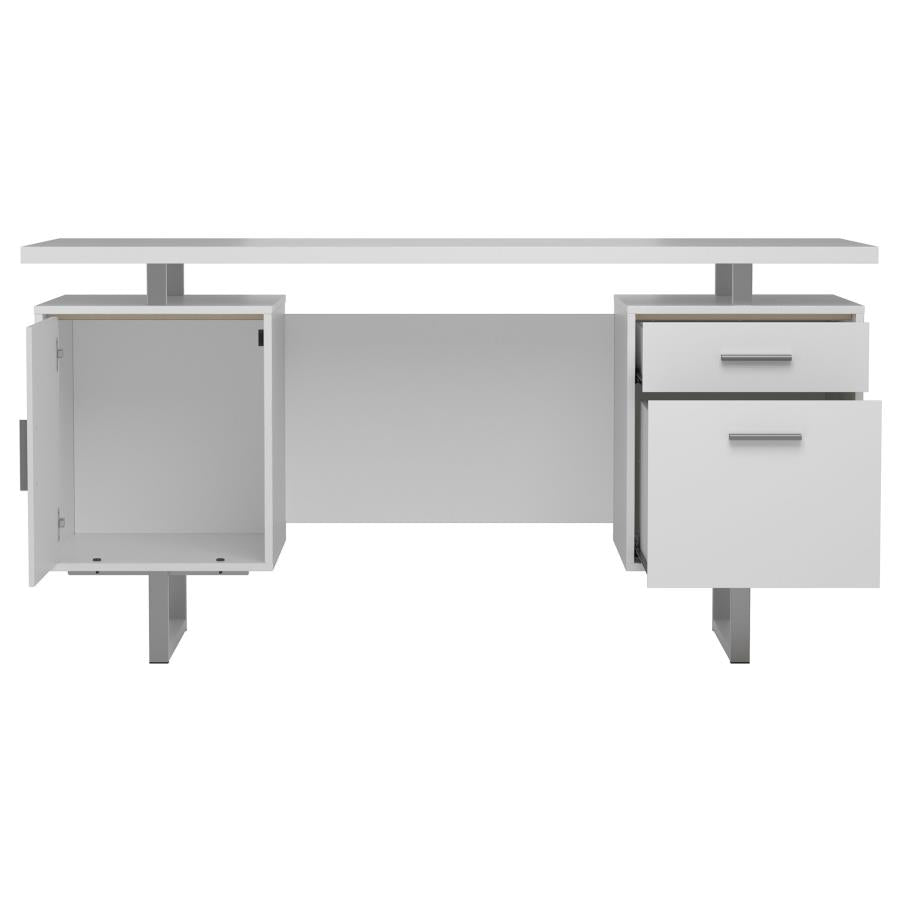 Lawtey White Computer Desk - MyWaynesHome #