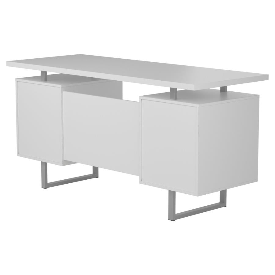 Lawtey White Computer Desk - MyWaynesHome #