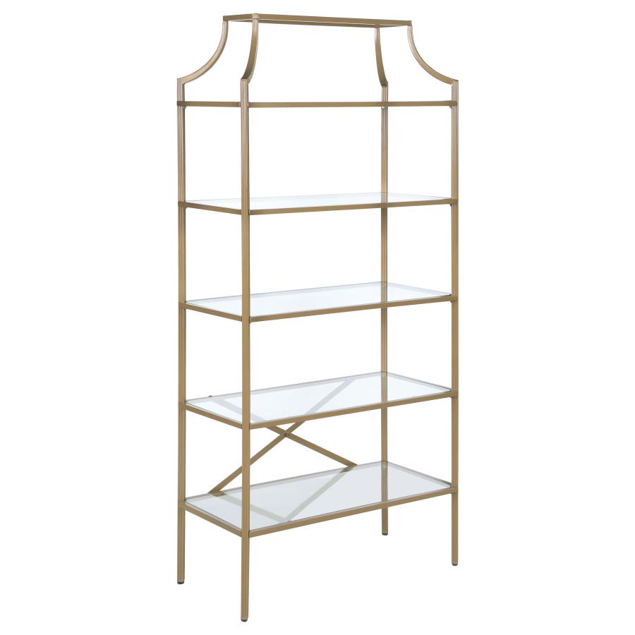 Serena Gold Bookcase - MyWaynesHome #