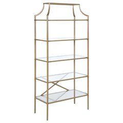 Serena Gold Bookcase - MyWaynesHome #