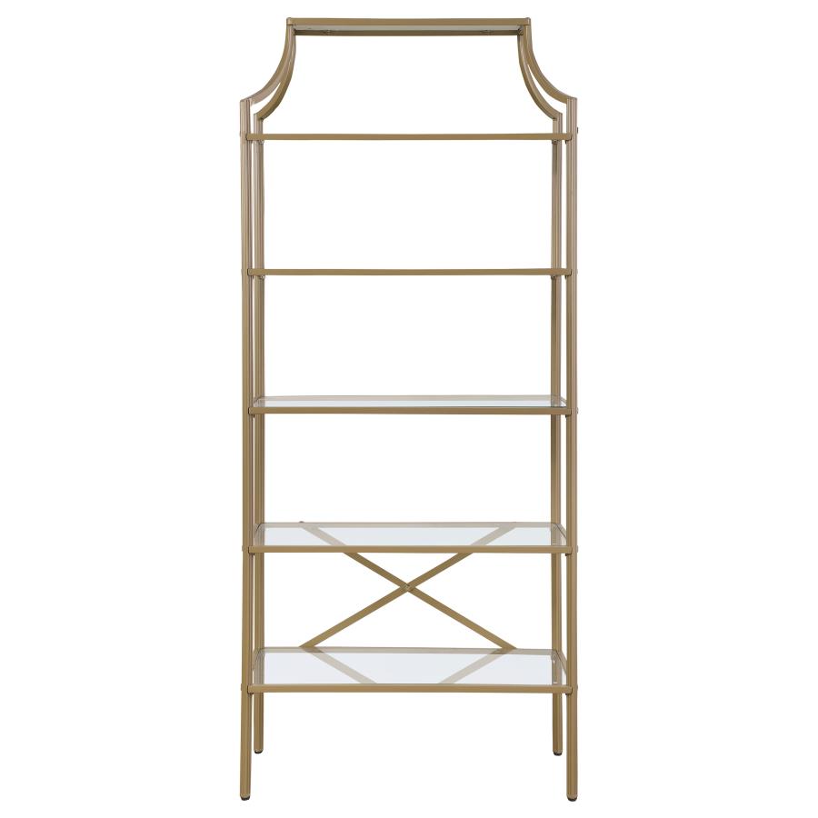 Serena Gold Bookcase - MyWaynesHome #