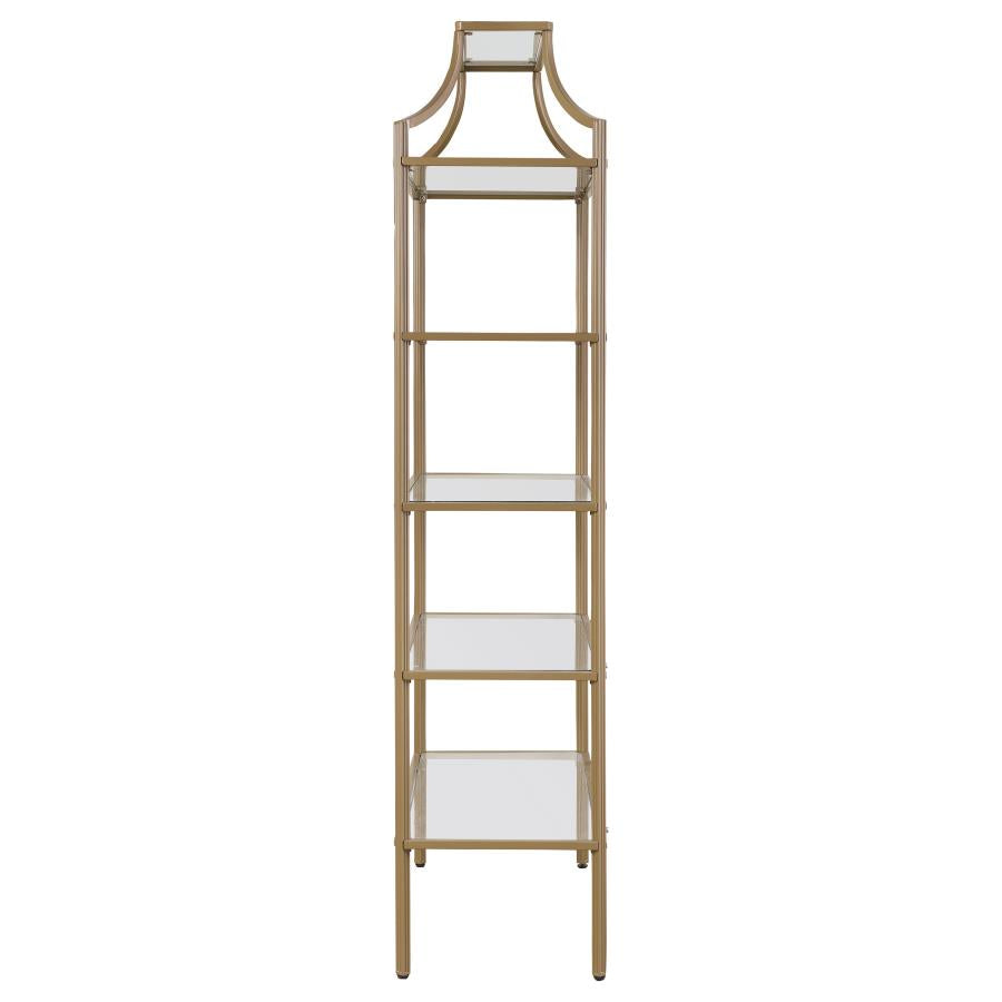 Serena Gold Bookcase - MyWaynesHome #