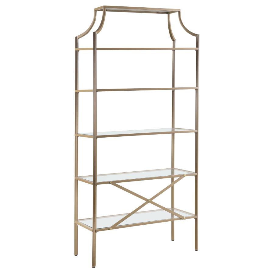 Serena Gold Bookcase - MyWaynesHome #