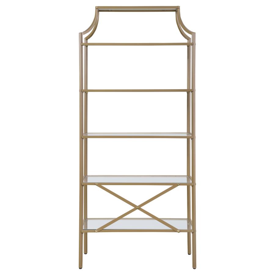 Serena Gold Bookcase - MyWaynesHome #
