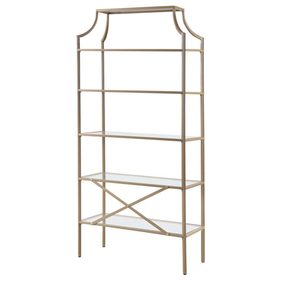 Serena Gold Bookcase - MyWaynesHome #