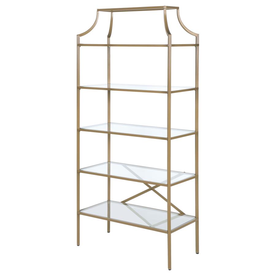 Serena Gold Bookcase - MyWaynesHome #