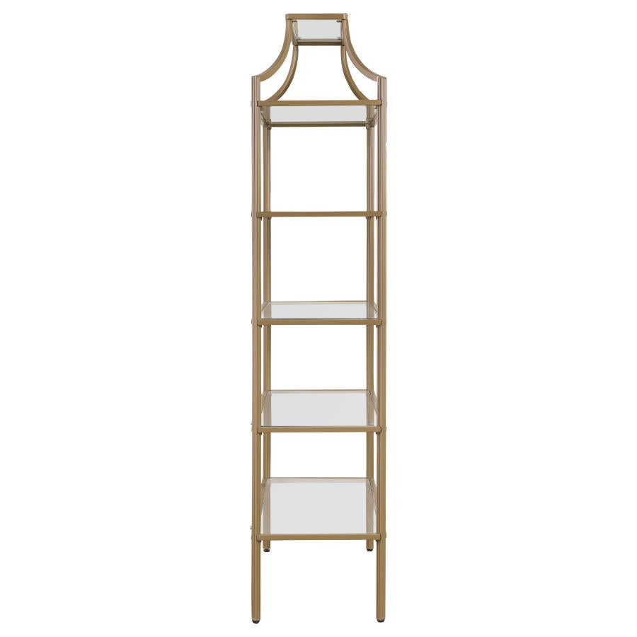 Serena Gold Bookcase - MyWaynesHome #
