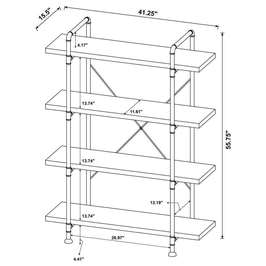 Delray Grey Bookcase - MyWaynesHome #
