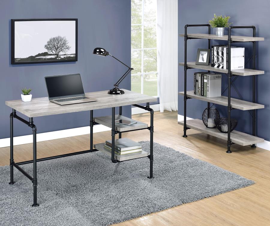 Delray Grey Bookcase - MyWaynesHome #