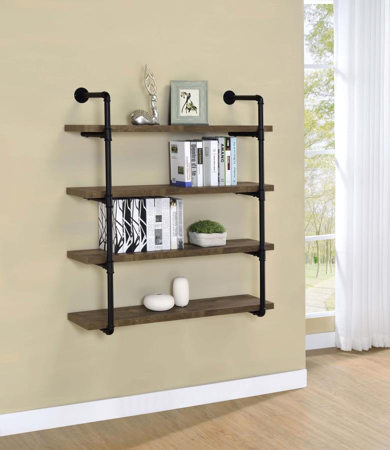 Elmcrest Brown 40"w Wall Shelf - MyWaynesHome #