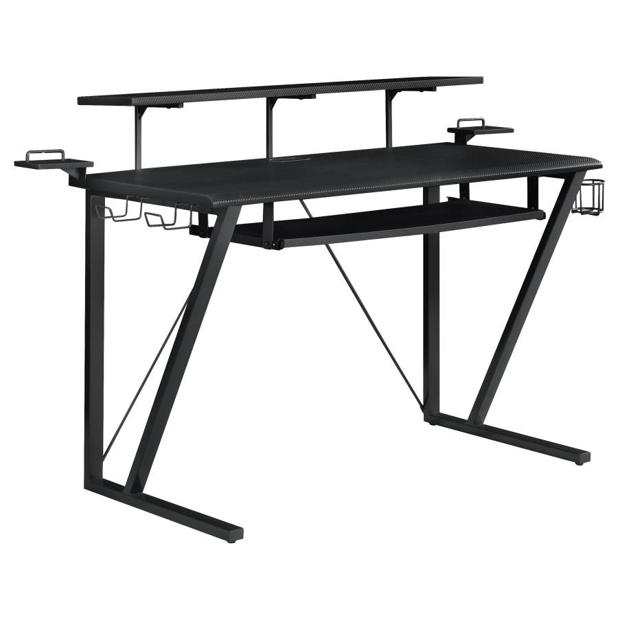 Wedalia Black Gaming Desk - MyWaynesHome #